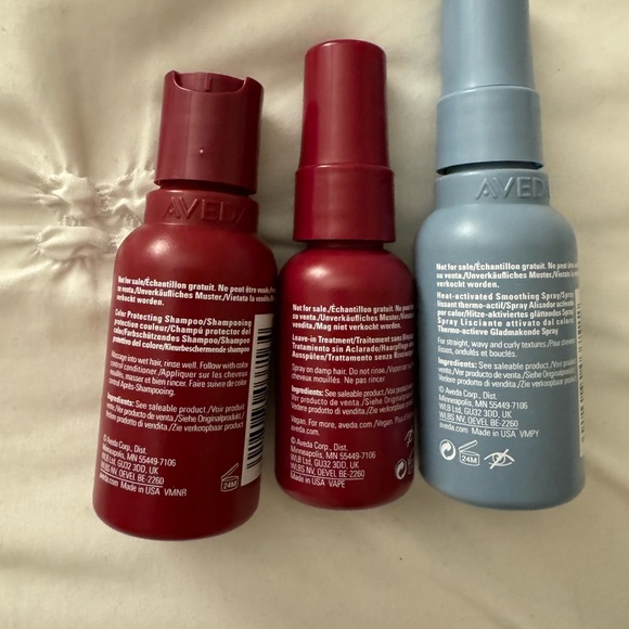 Aveda mini shampoo, leave in treatment, and styling spray - Picture 2 of 2